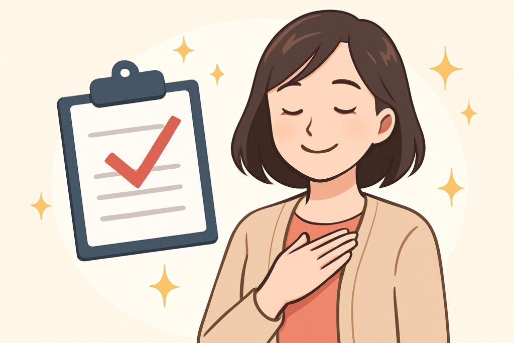 ドル建て個人年金保険を解約して老後資金に安心した女性のイラスト