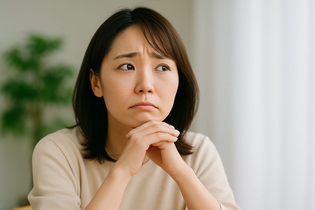 つみたてNISAの使い方や取り崩しに不安を感じている女性